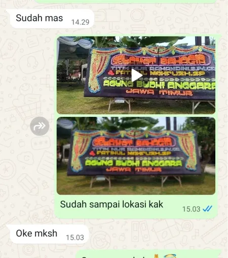 Pengiriman Papan Bunga Langgengsari Lelea
