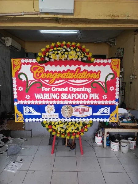 Papan Bunga Ucapan Selamat Langgengsari Lelea